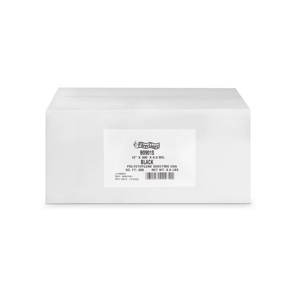 Film-Gard Plastic Sheeting 6 mil X 1 ft. x 300 ft. Polyethylene Black