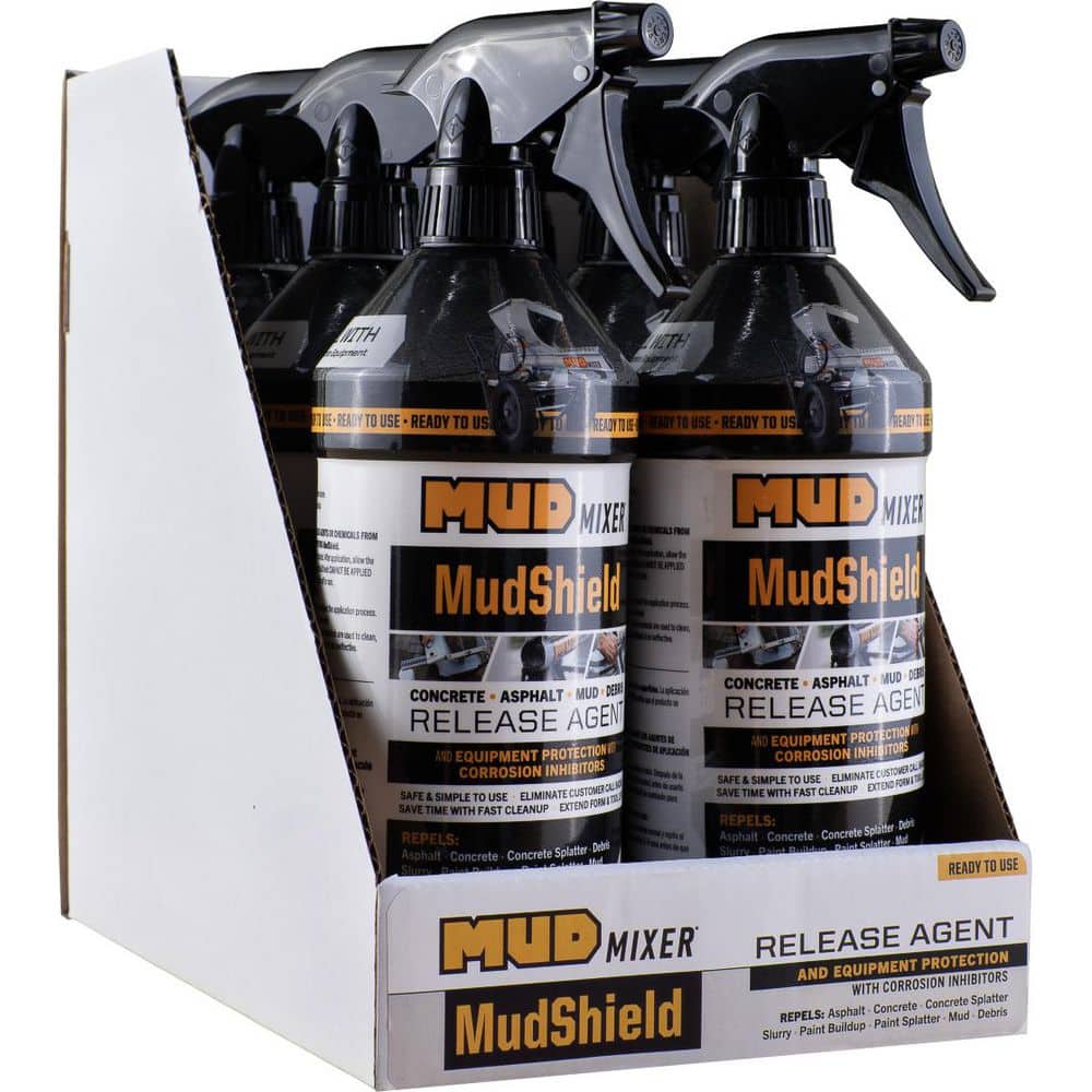 MUDMIXER MudShield 32 oz. Water-Based Concrete Release and Equipment Protectant Spray (6-Pack) (2)