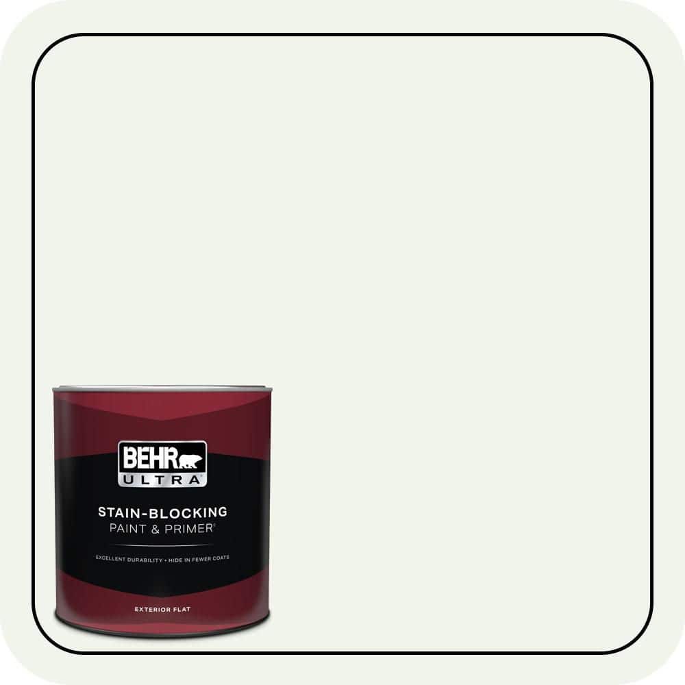 BEHR ULTRA 1 qt. #W-B-510 Frosted Juniper Flat Exterior Paint & Primer