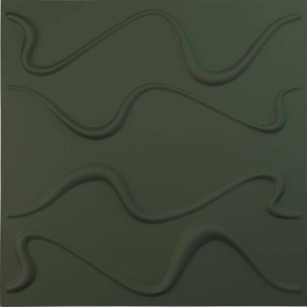 Ekena Millwork 19 5/8 in. x 19 5/8 in. Versailles EnduraWall Decorative 3D Wall Panel Satin Hunt Club Green (12-Pack for 32.04 Sq. Ft.) (1)