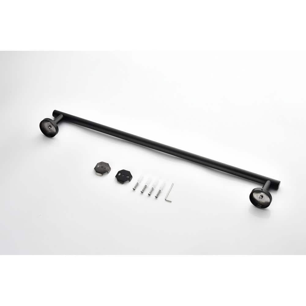 Miscool Ami 6-Piece Bath Hardware Set Included Towel Bar, Towel Ring, Robe Hook, Toilet Paper Holder (3)