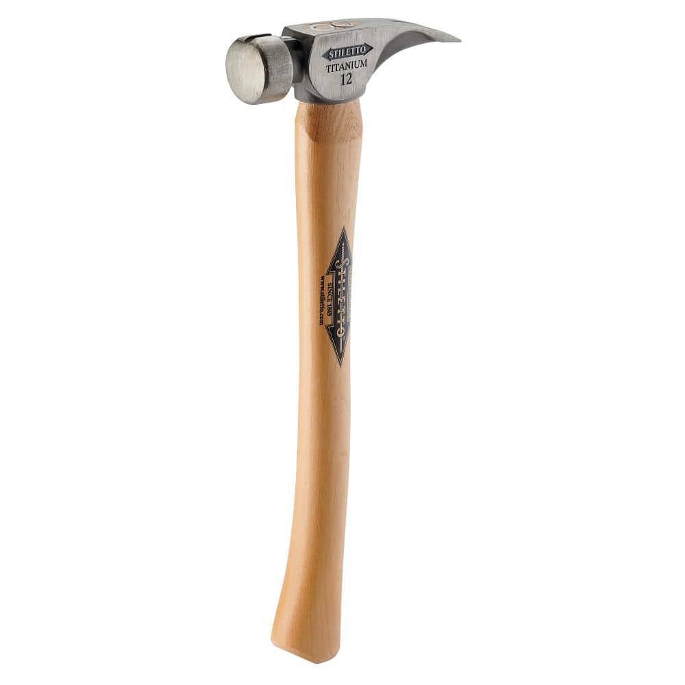 Stiletto Titanium Face Hammer with 18 in. Curved Hickory Handle