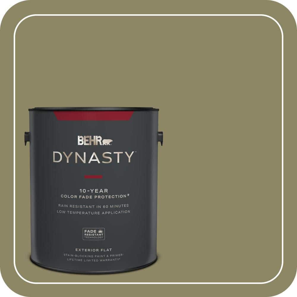 BEHR DYNASTY 1 gal. #PPU9-23 Oregano Spice Flat Exterior Stain-Blocking Paint & Primer