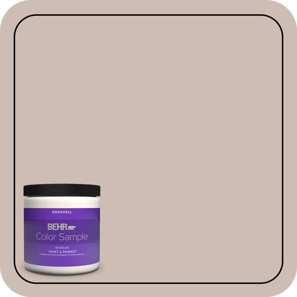 BEHR PREMIUM PLUS 8 oz. #N150-2 Smokey Pink Eggshell Enamel Interior Paint & Primer Color Sample (1)