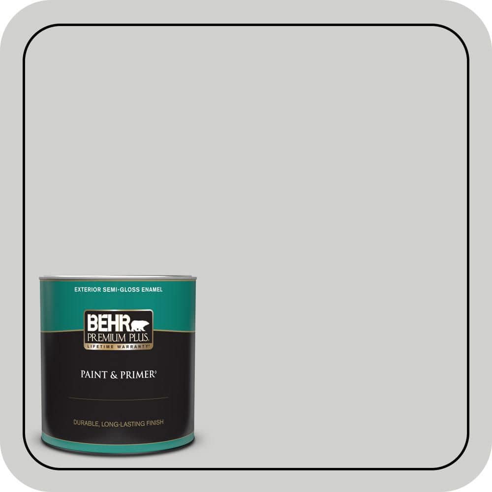 BEHR PREMIUM PLUS 1 qt. #PPU26-15 Halation Semi-Gloss Enamel Exterior Paint & Primer