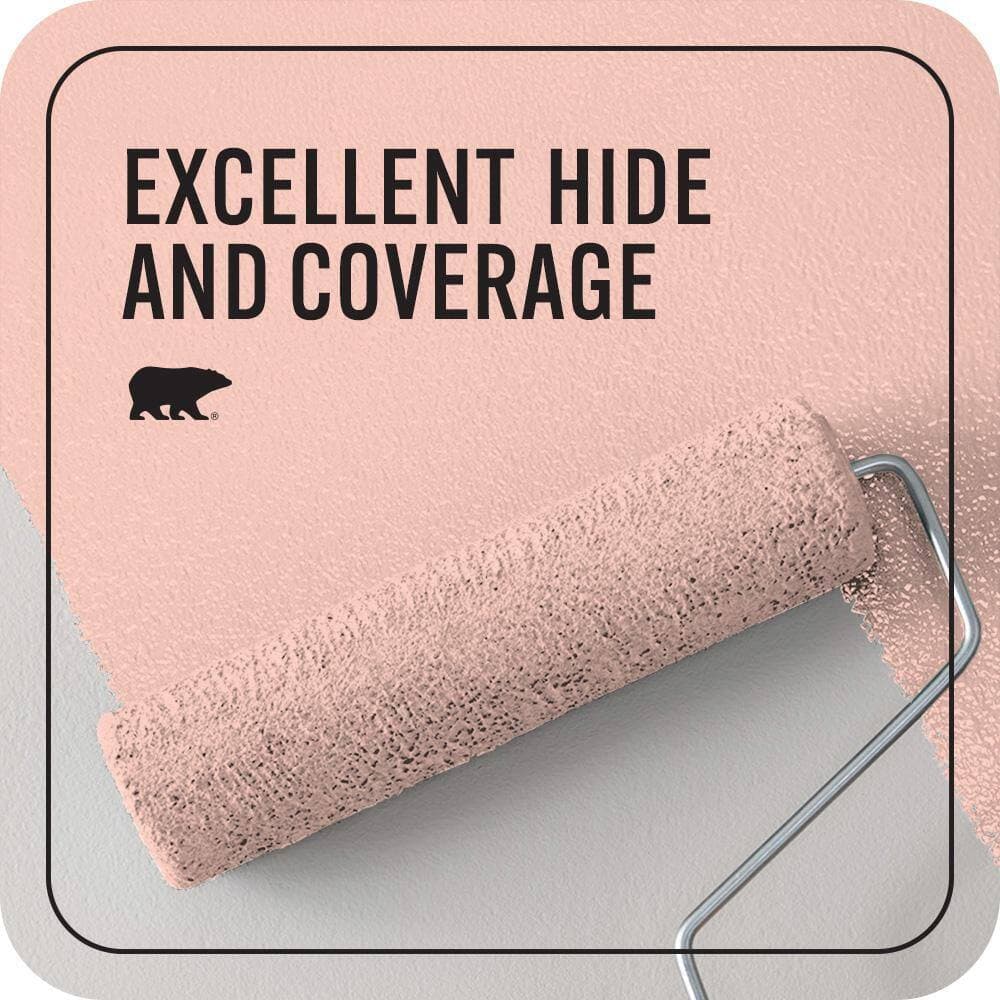 BEHR PREMIUM PLUS 1 qt. #200C-3 Spring Song Flat EcoMix Plant-Based Interior Paint & Primer (2)
