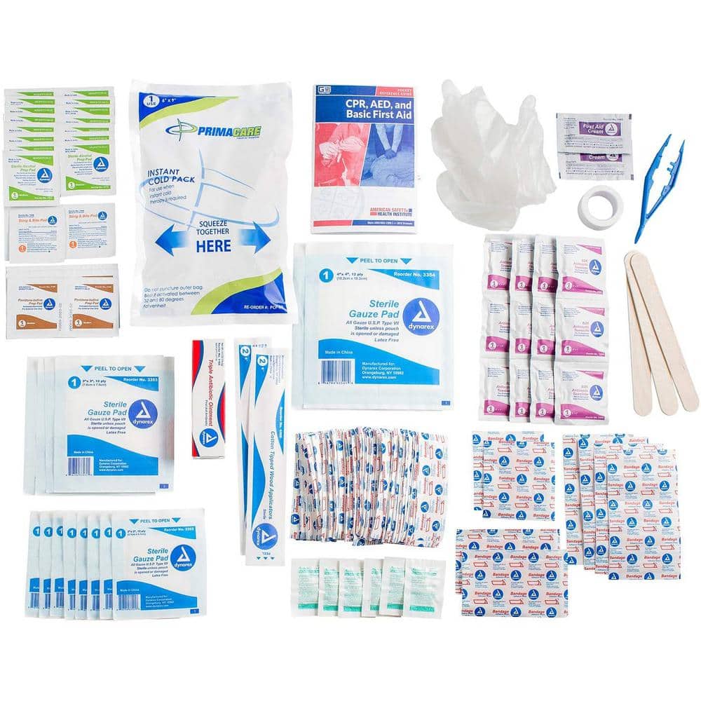 PLUMBFLEX 145-Piece 25-Person OSHA Poly First Aid Kit (3)