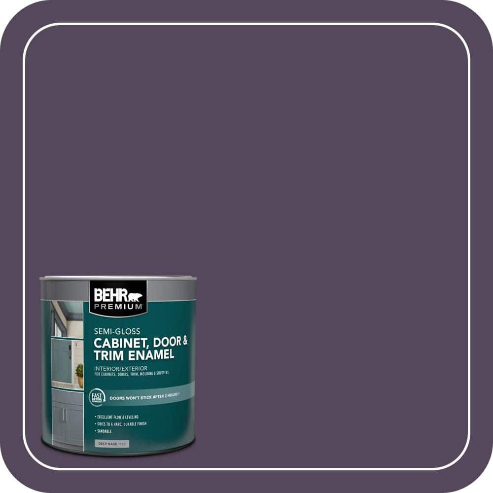 BEHR PREMIUM 1 qt. #PPU17-01 Mata Hari Semi-Gloss Enamel Interior/Exterior Cabinet, Door & Trim Paint