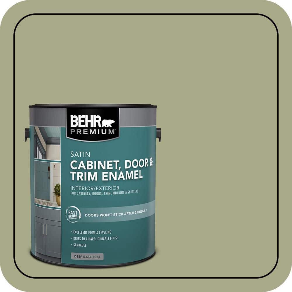 BEHR PREMIUM 1 gal. #S360-4 Meditation Time Satin Enamel Interior/Exterior Cabinet, Door & Trim Paint