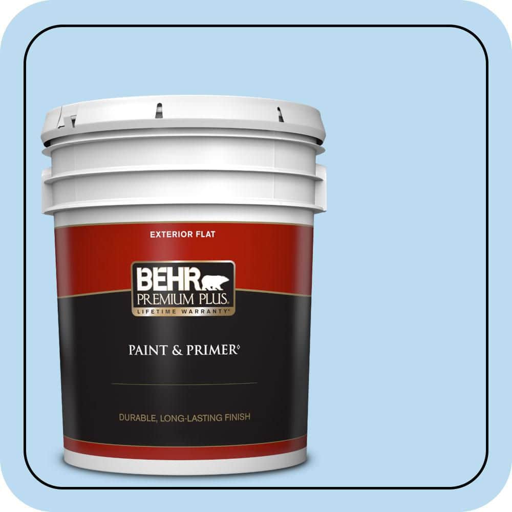 BEHR PREMIUM PLUS #P510-1 Greek Isles Enamel & Primer Color Sample (1)