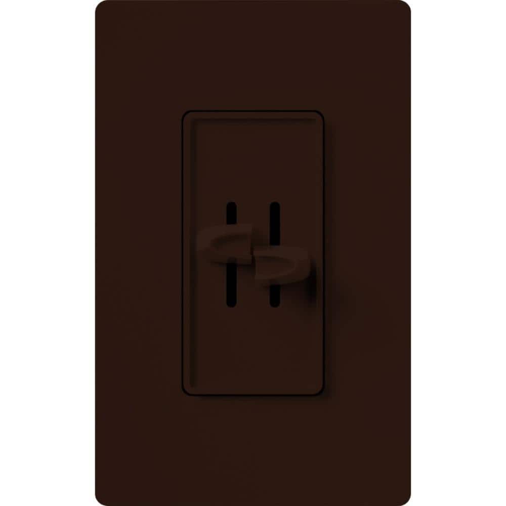 Lutron Skylark Combination Fan & Light Slide Control 3-Speed 1.5 Amp Fan/300-Watt Incandescent Single-Pole Brown (S2-LFSQH-BR) (1)