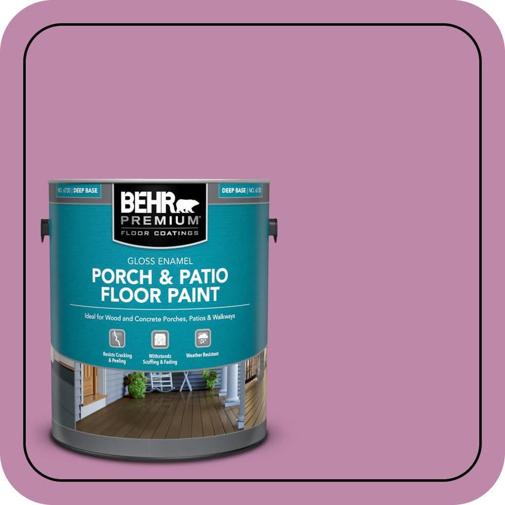 BEHR PREMIUM 1 gal. #M120-5 Rosy Gloss Enamel Interior/Exterior Porch and Patio Floor Paint