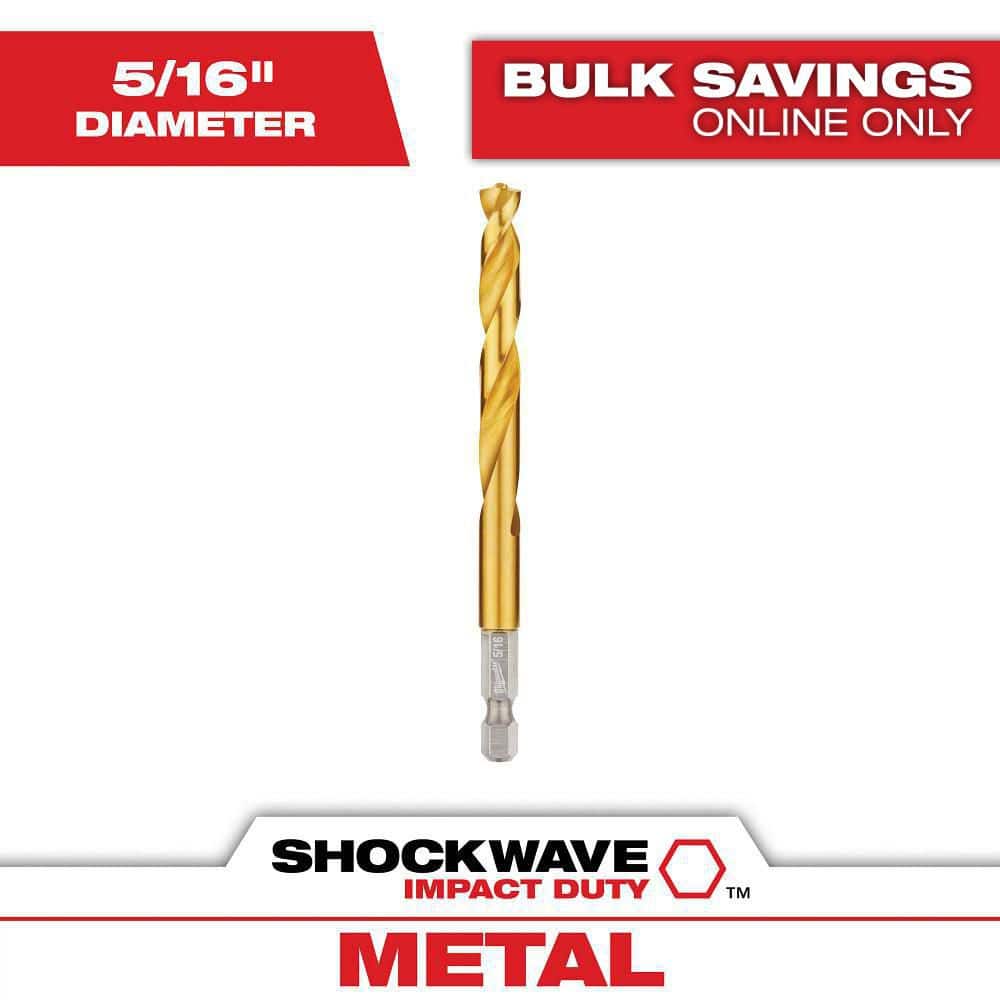 Milwaukee SHOCKWAVE 5/16 in. Titanium Twist Drill Bit