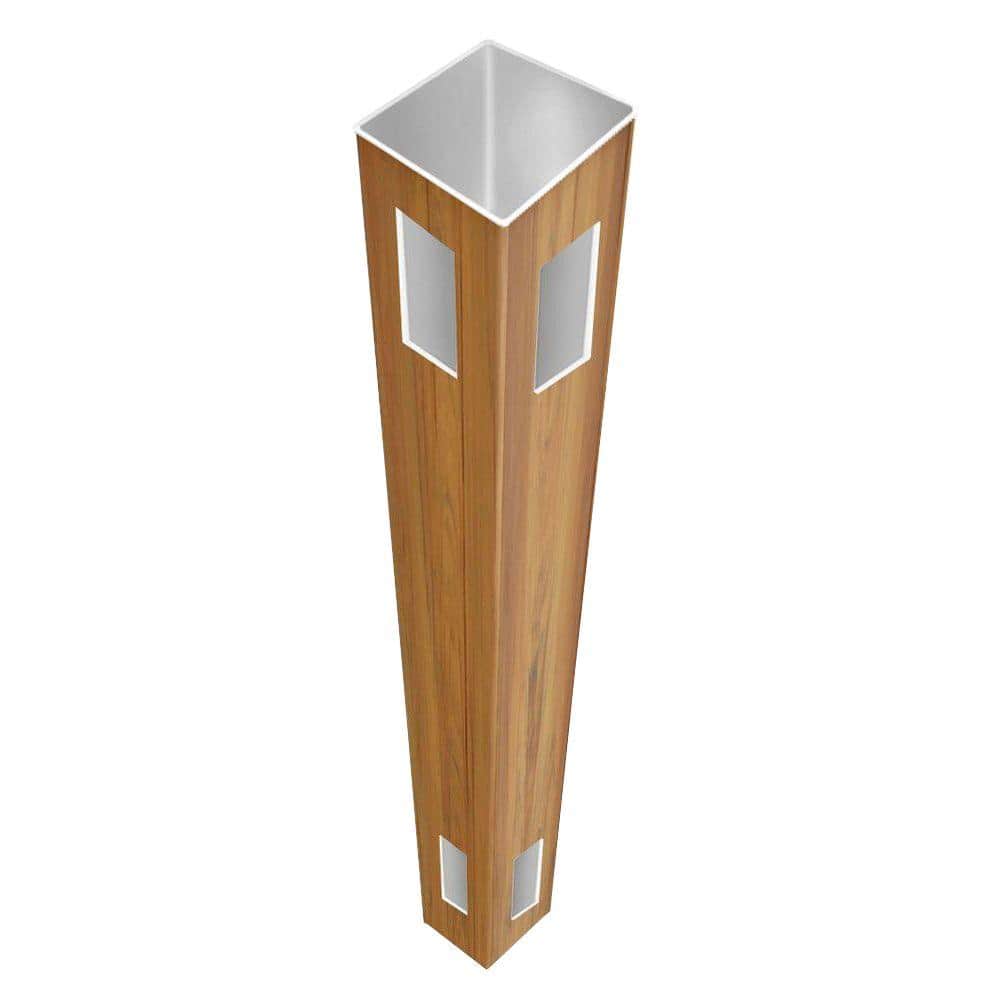 Barrette Outdoor Living 5 in. x 5 in. x 8-1/2 ft. Cypress Vinyl Fence Corner Post (1)