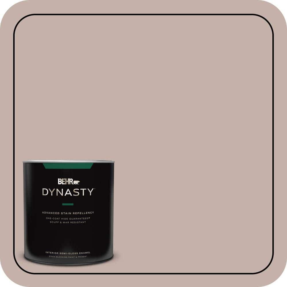 BEHR DYNASTY 1 qt. #PPU17-10 Mauvette Semi-Gloss Enamel Interior Stain-Blocking Paint and Primer