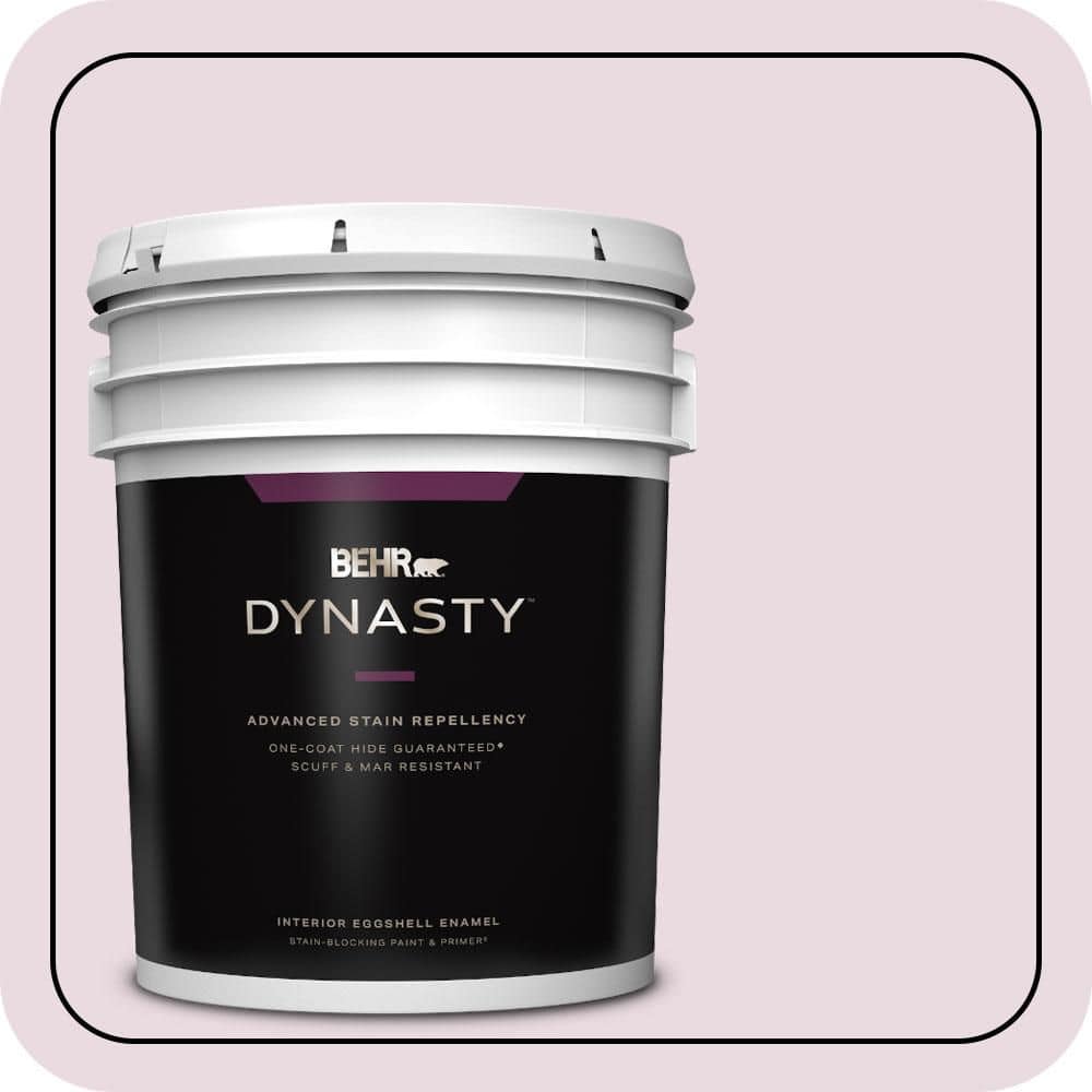 BEHR DYNASTY 5 gal. #S120-1 Wine Pairing Eggshell Enamel Interior Stain-Blocking Paint & Primer