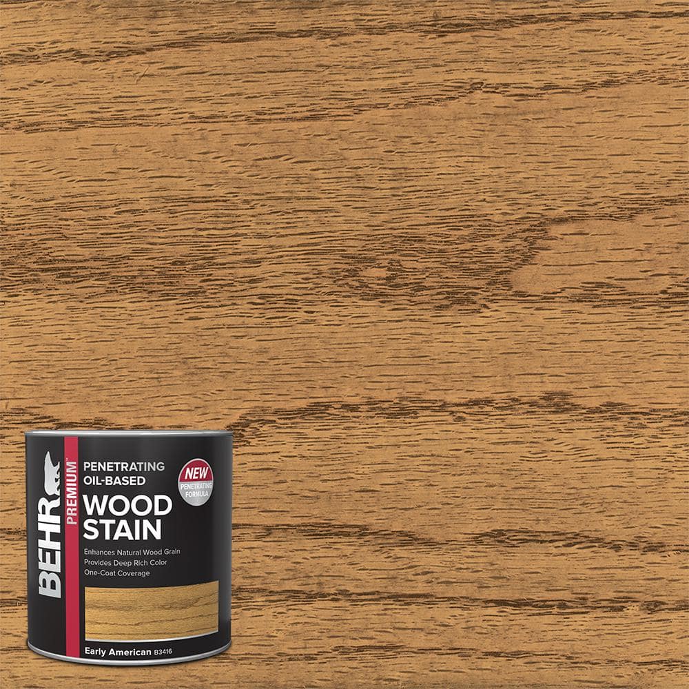 BEHR PREMIUM 1 qt. #TIS-516 Early American Transparent Oil-Based Penetrating Interior Wood Stain