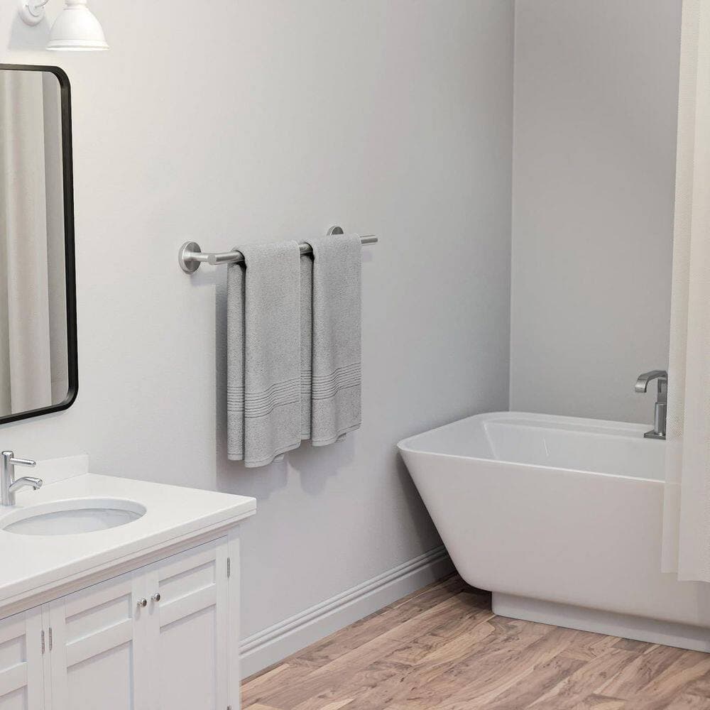 Esepony 26 in. Stainless Steel Wall Mounted Towel Bar with Thicken and Modern for Bathroom and Home in Brushed Nickel (1-Pack) (2)