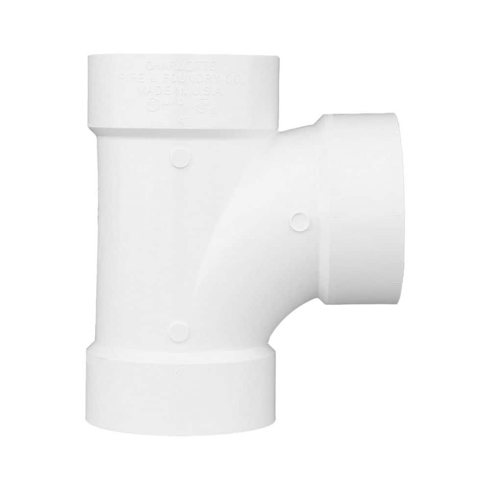 Charlotte Pipe 3 in. DWV PVC Sanitary Tee (4)
