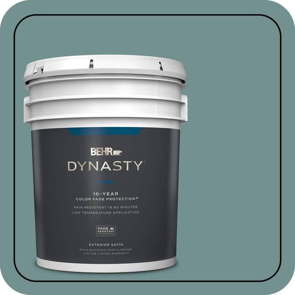 BEHR DYNASTY 5 gal. #PPU12-03 Dragonfly Satin Enamel Exterior Stain-Blocking Paint & Primer