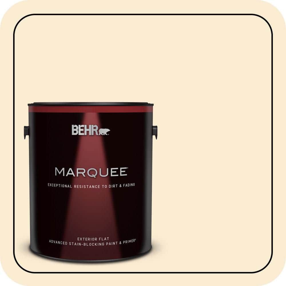 BEHR PREMIUM PLUS #ICC-40 Antique Ivory Enamel Interior/Exterior Paint & Primer Color Sample (1)