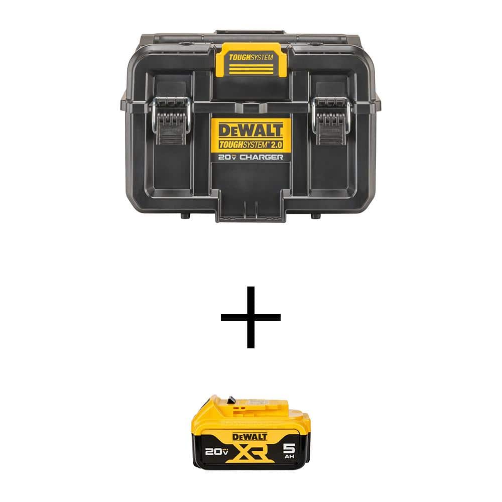 DEWALT TOUGHSYSTEM 2.0 Charger Box with 20V MAX XR Premium Lithium-Ion 5.0Ah Battery Pack (1)