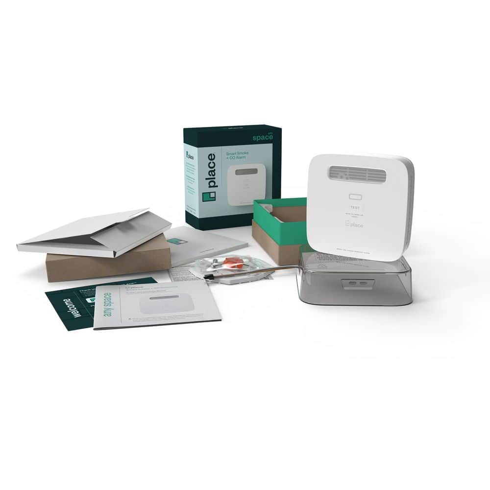PLACE Any Space-Smart Smoke and Carbon Monoxide Detector and Alarm-Hardwired with Battery Backup PL1AS (2)