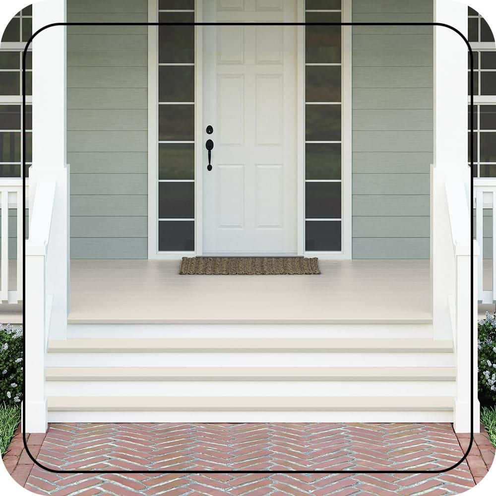 BEHR PREMIUM #N330-1 Textured Low-Lustre Enamel Interior/Exterior Porch and Patio Anti-Slip Floor Paint (2)