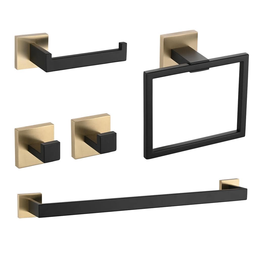PROOX 5-Pieces Bath Hardware Set with Mounting Hardware Included (1)