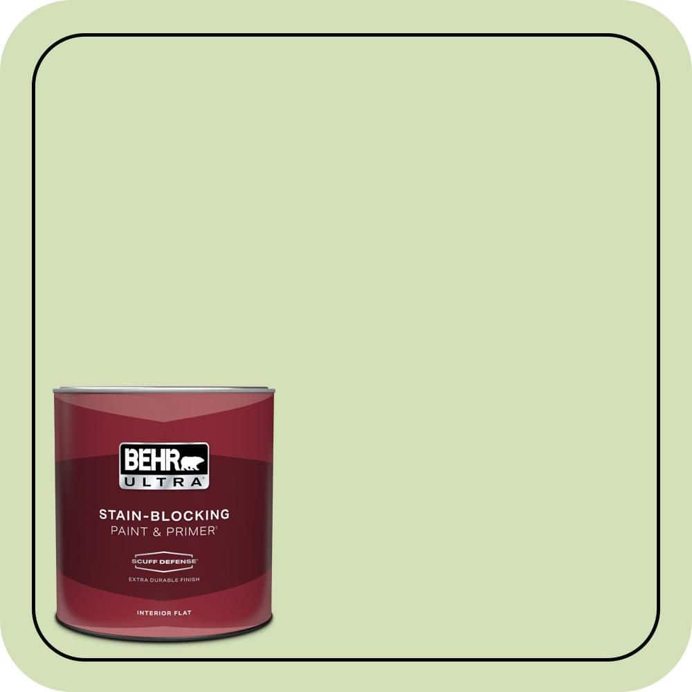 BEHR ULTRA 1 qt. #MQ4-45 Spring Glow Extra Durable Flat Interior Paint & Primer