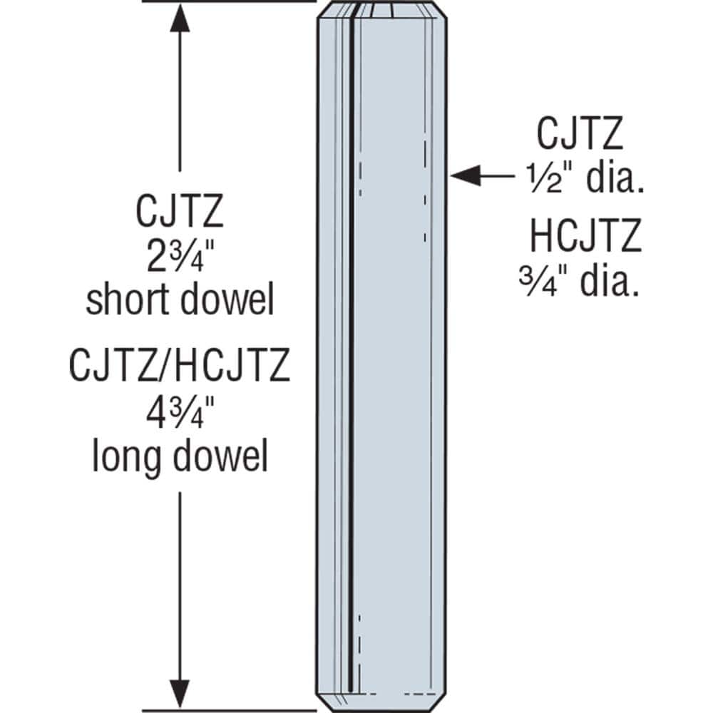 Simpson Strong-Tie 12-Gauge ZMAX Galvanized Concealed Joist Tie with (5) Long Pins (2)