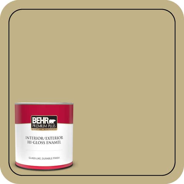 BEHR PREMIUM PLUS #380F-5 Harmonic Tan Enamel Low Odor & Primer (4)