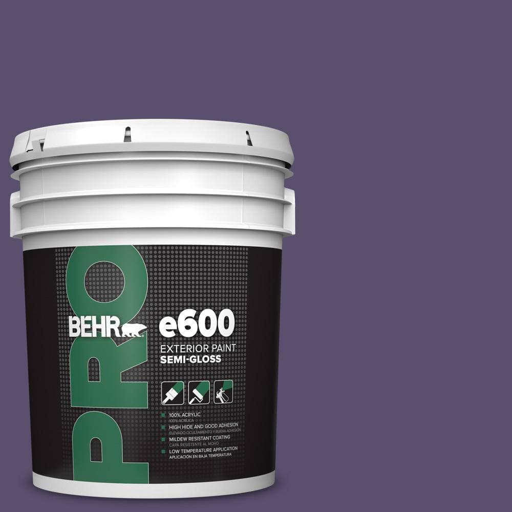 BEHR PRO 5 gal. #650D-7 Crowning Semi-Gloss Exterior Paint