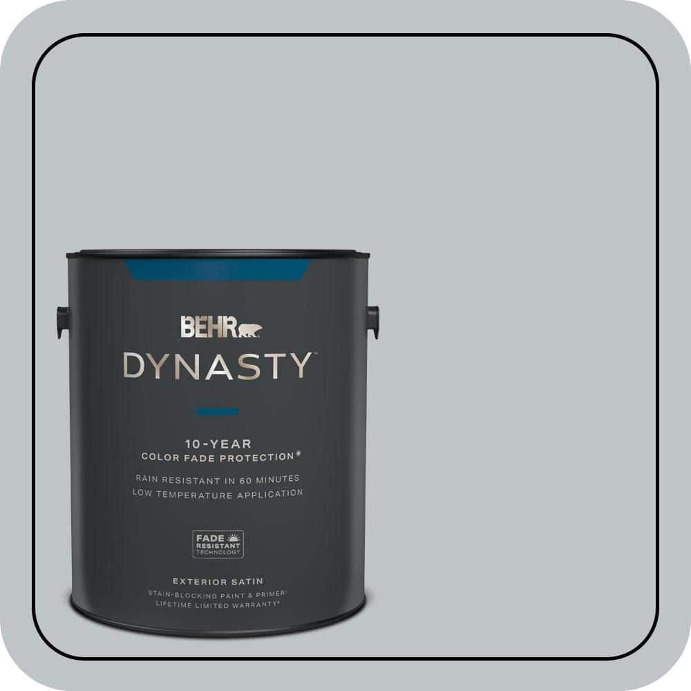 BEHR DYNASTY 1 gal. #N510-2 Galactic Tint Satin Enamel Exterior Stain-Blocking Paint & Primer