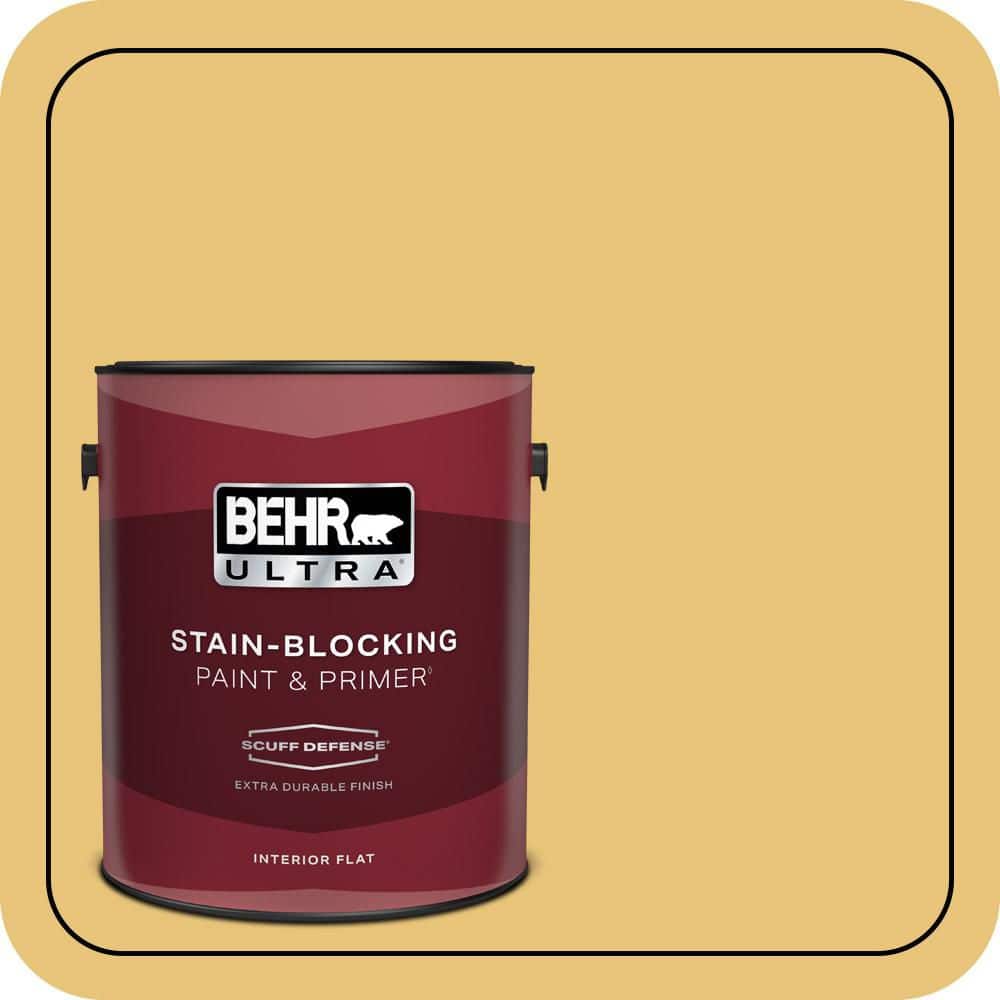 BEHR ULTRA 1 gal. #MQ4-13A Celebration Extra Durable Flat Interior Paint & Primer (1)