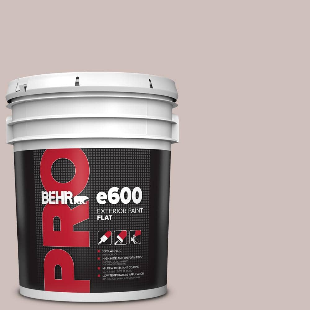 BEHR PRO 5 gal. #750A-3 Vintage Taupe Flat Exterior Paint