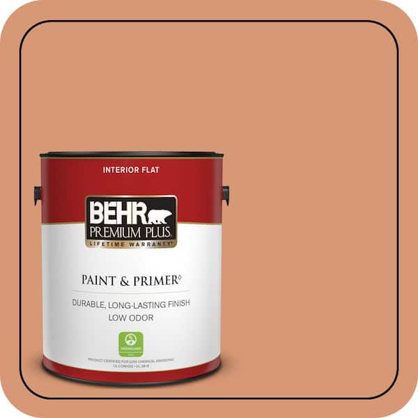 BEHR PREMIUM PLUS #M210-5 Candied Yams Enamel Low Odor & Primer (2)