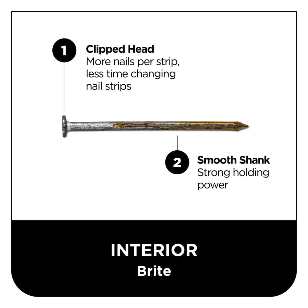 PRO-FIT 2-3/8 in. x 0.113 28° Bright Finish Smooth Shank Wire Strip Framing Nails (2000-Per Box) (3)