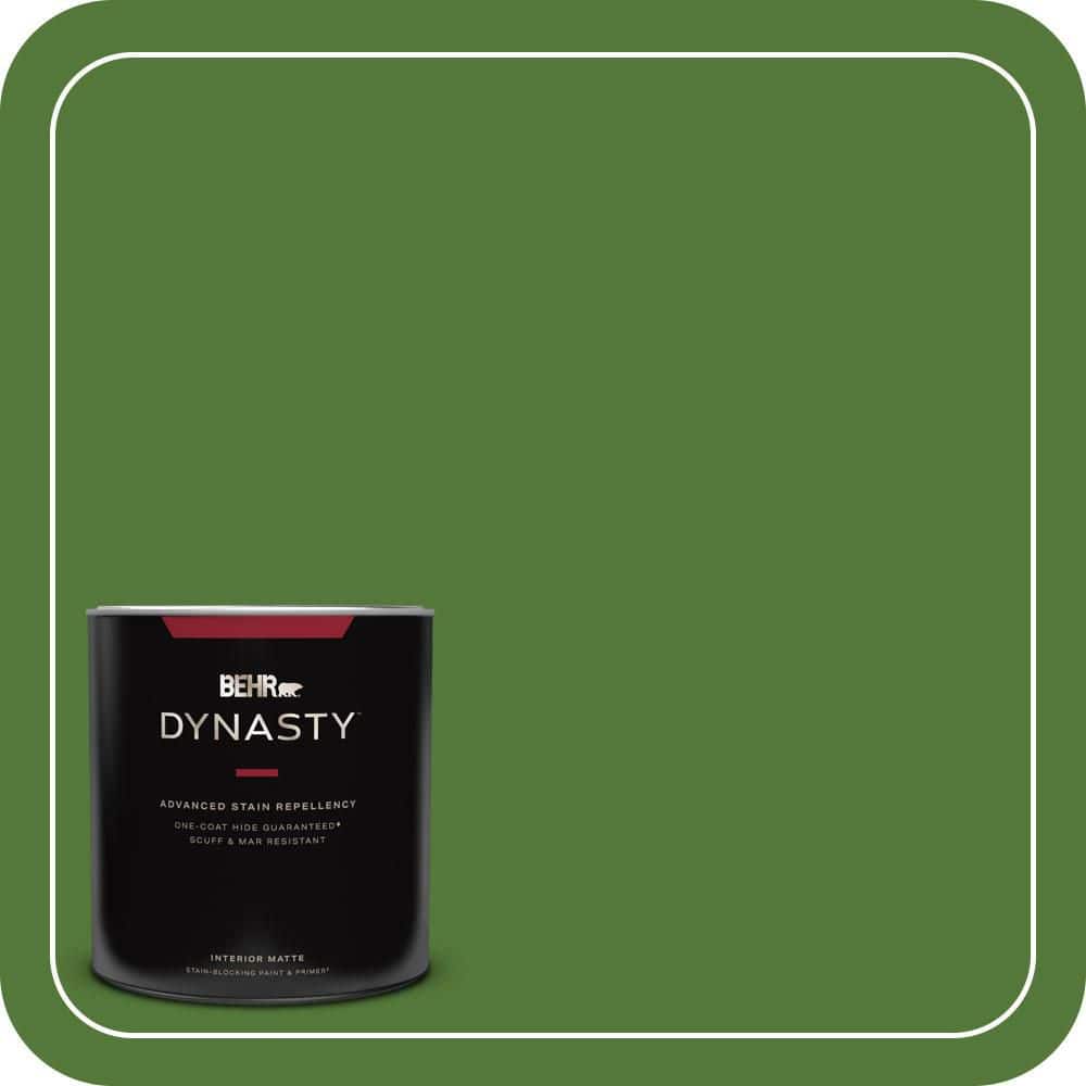 BEHR DYNASTY 1 qt. #P380-7 Luck of the Irish Matte Interior Stain-Blocking Paint & Primer