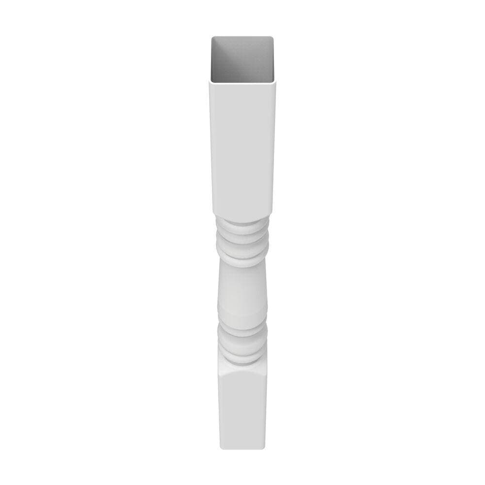 Barrette Outdoor Living 4 in. x 48 in. White Newel Turned Post Sleeve (2)
