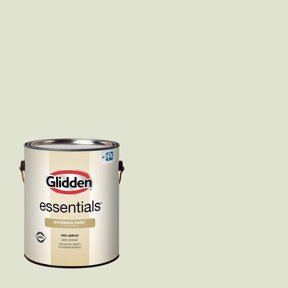 Glidden Essentials 1 gal. PPG1122-2 Lime Wash Flat Exterior Paint
