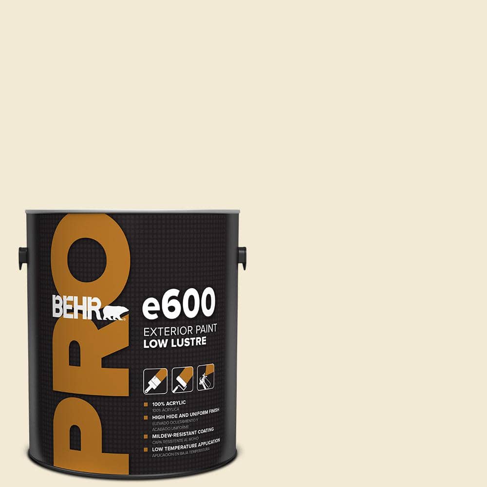 BEHR PRO 1 gal. #YL-W08 Yucca White Low Luster Exterior Paint