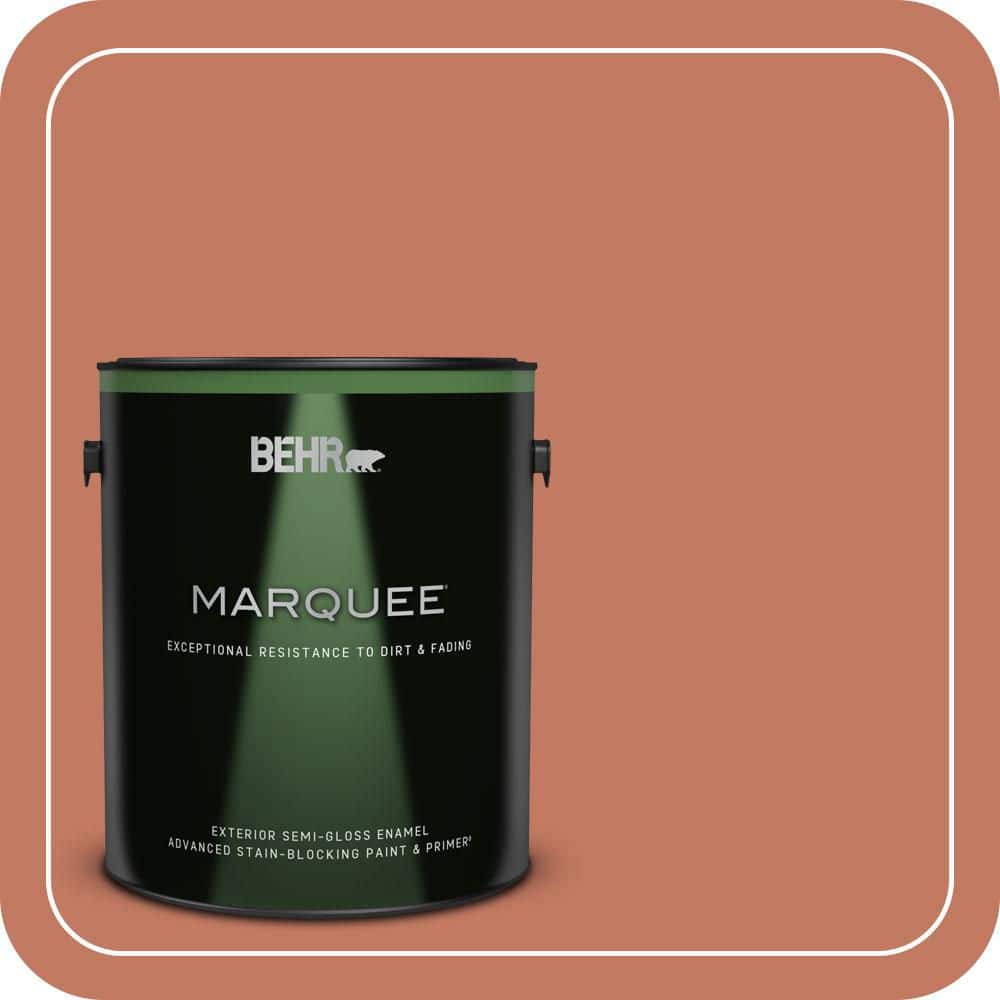 BEHR MARQUEE 1 gal. #MQ1-26 Pinata Semi-Gloss Enamel Exterior Paint & Primer