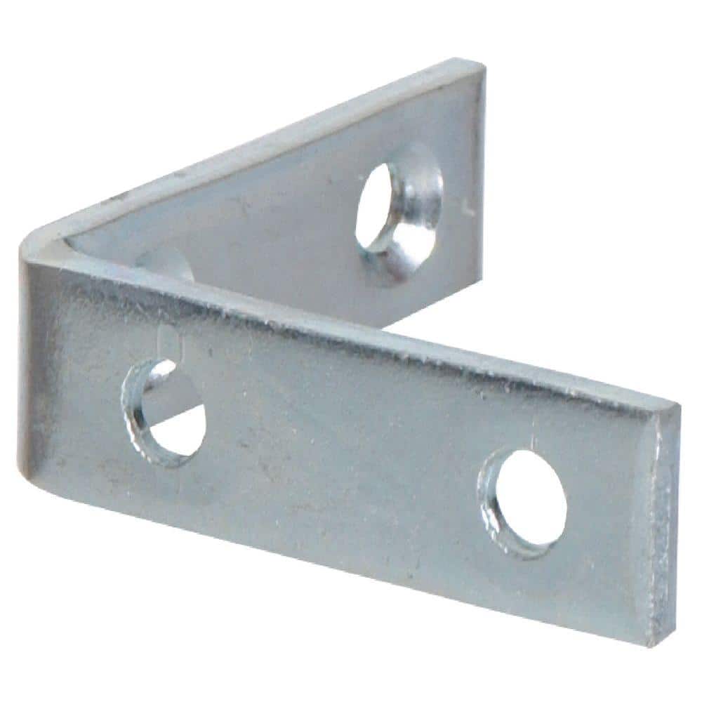 Hardware Essentials 3-1/2 x 3/4 in. Zinc Plated Corner Brace (5-Pack)