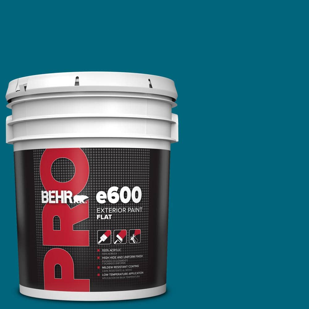BEHR PRO 5 gal. #P480-7 Striking Flat Exterior Paint