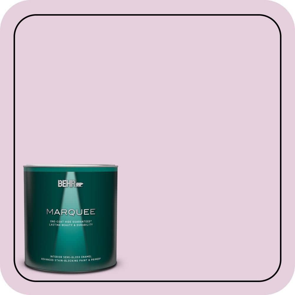 BEHR MARQUEE 1 qt. #680C-3 Rose Glow Semi-Gloss Enamel Interior Paint & Primer