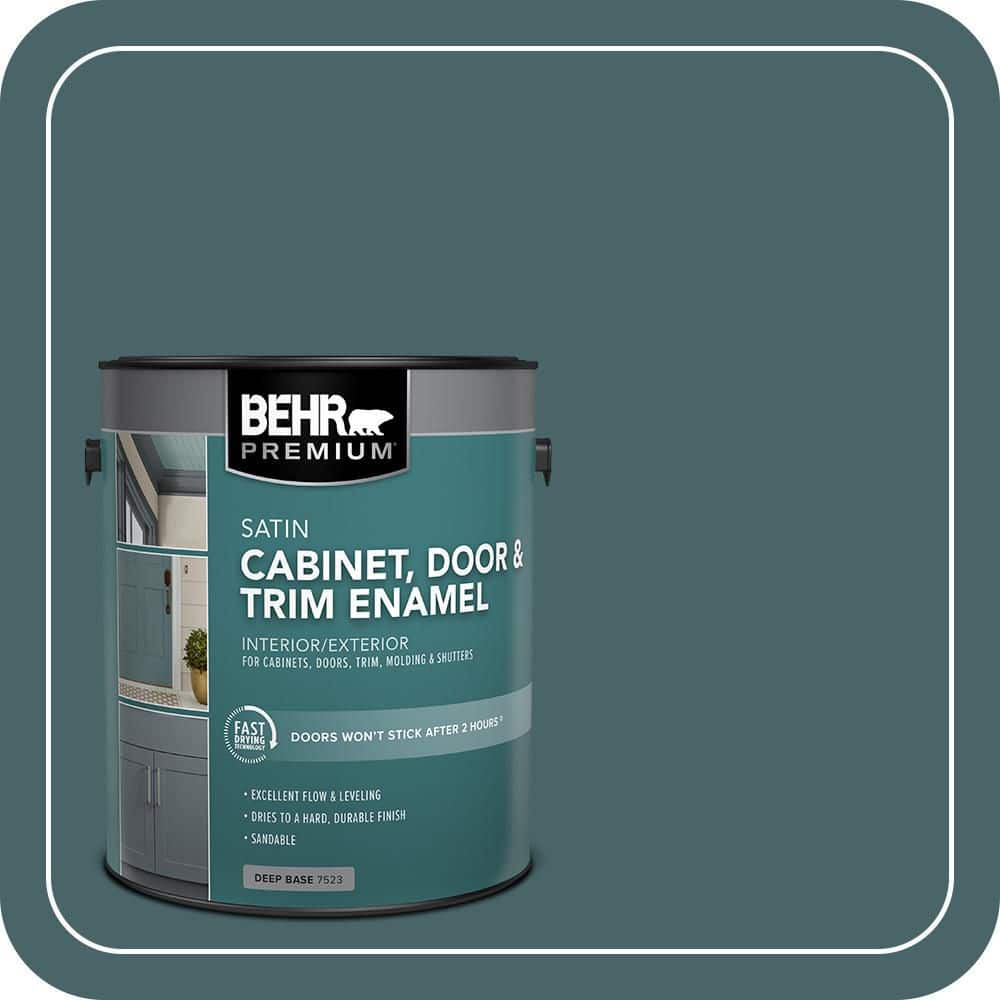 BEHR PREMIUM 1 gal. #MQ6-02 Walk Me Home Satin Enamel Interior/Exterior Cabinet, Door & Trim Paint