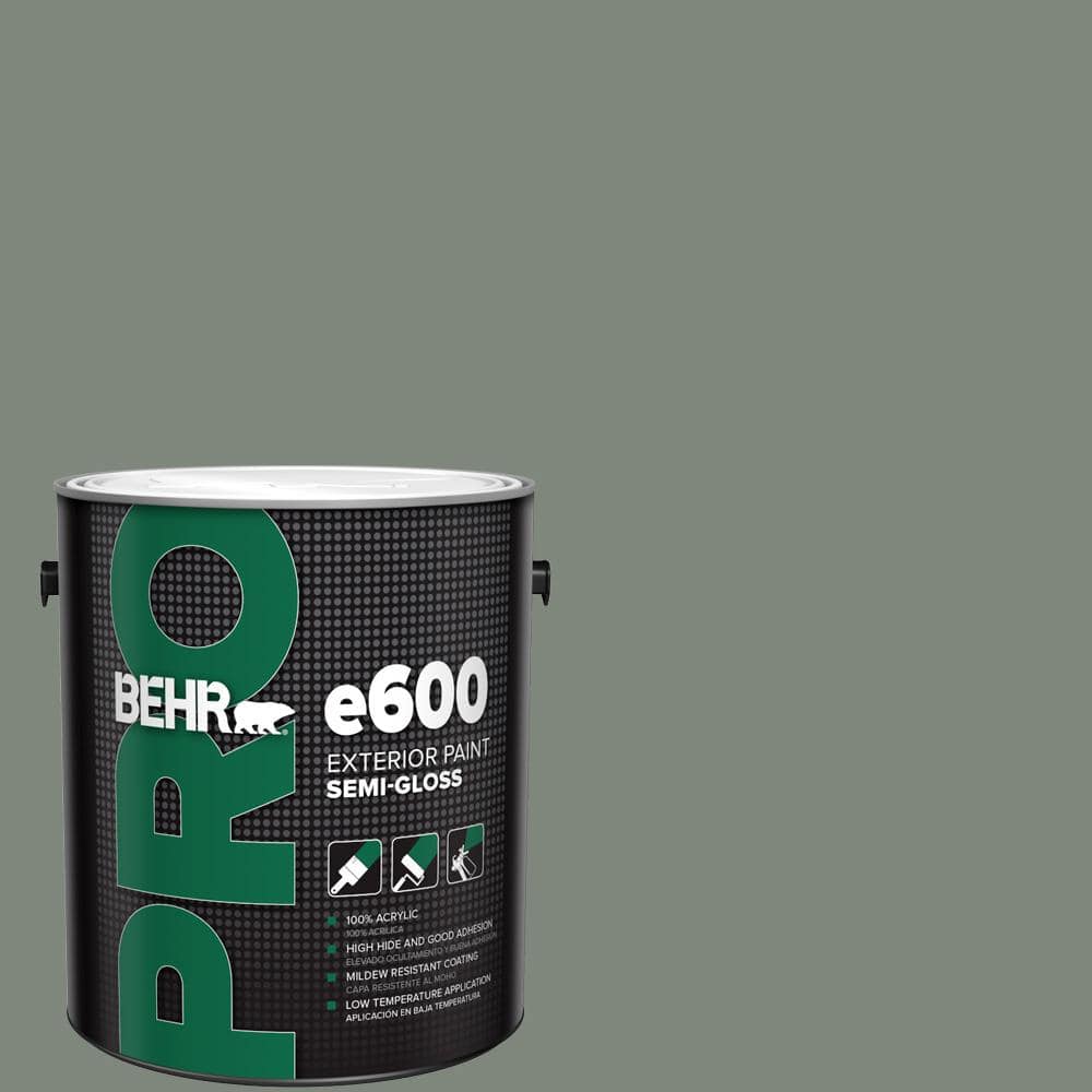 BEHR PRO 1 gal. #N410-5 Village Green Semi-Gloss Exterior Paint