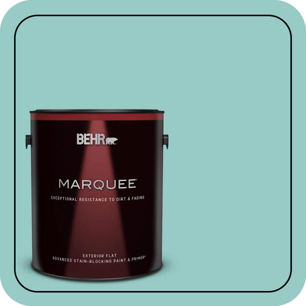 BEHR MARQUEE 1 gal. #500D-4 Jamaica Bay Flat Exterior Paint & Primer