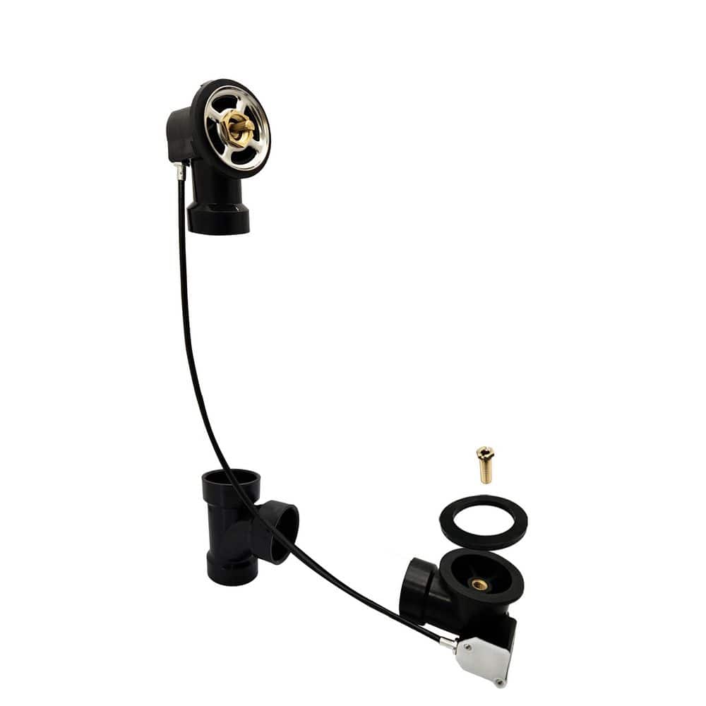 Westbrass Sch. 40 ABS 35 in. Cable Drive Bath Waste Drain Kit (1)